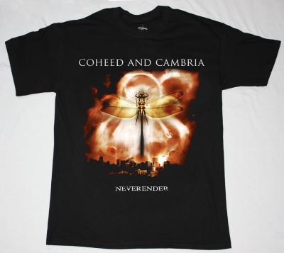 COHEED AND CAMBRIA NEVERENDER NEW BLACK T-SHIRT