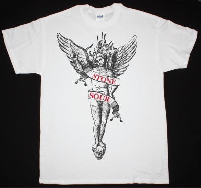 STONE SOUR BLOODY TEARS ANGEL NEW WHITE T-SHIRT