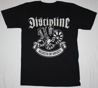DISCIPLINE REJECTS OF SOCIETY'05  NEW BLACK T-SHIRT