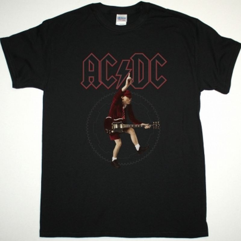 AC DC ANGUS YOUNG AC/DC NEW BLACK T-SHIRT