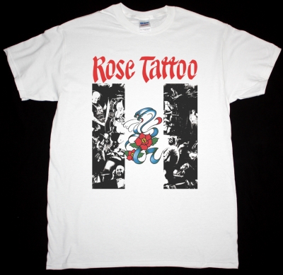 ROSE TATTOO 1978 ROCK N ROLL NEW WHITE T-SHIRT