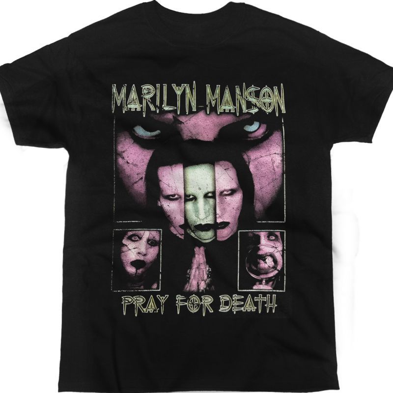 MARILYN MANSON PRAY FOR DEATH NEW BLACK T-SHIRT