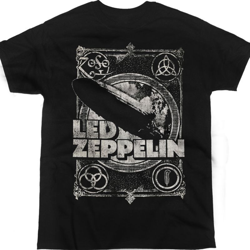 LED ZEPPELIN LZ1 GRAPHIC NEW BLACK T SHIRT