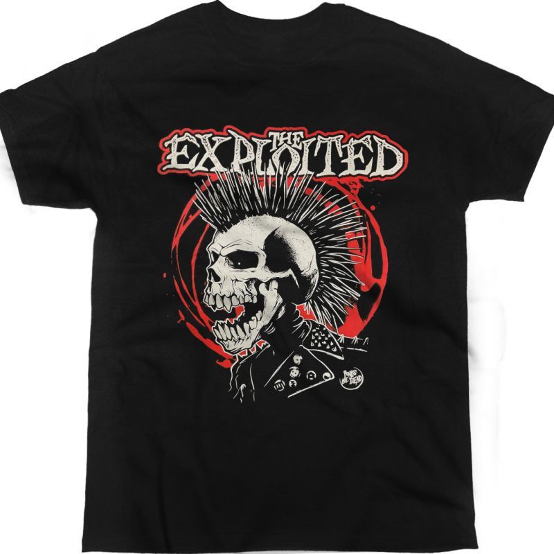 THE EXPLOITED 40 YEARS OF CHAOS NEW BLACK T-SHIRT