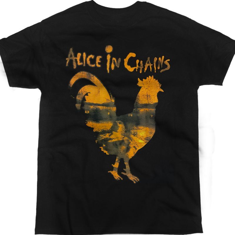 ALICE IN CHAINS ROOSTER DIRT NEW BLACK T SHIRT