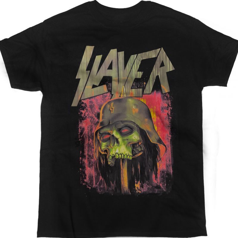 SLAYER SKULL OF THE FALLEN REICH NEW BLACK T-SHIRT