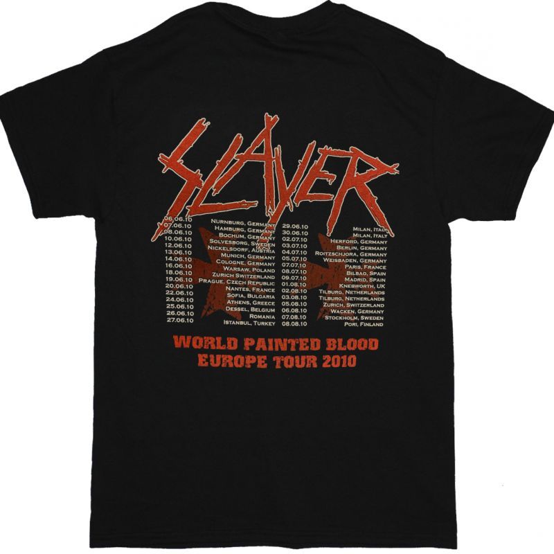 SLAYER BAND IN BLOOD NEW BLACK T-SHIRT