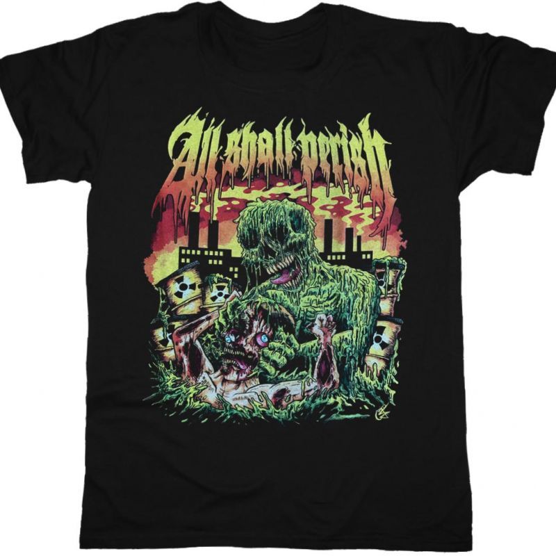 ALL SHALL PERISH NORTHWEST ANNIHILATION NEW BLACK T-SHIRT