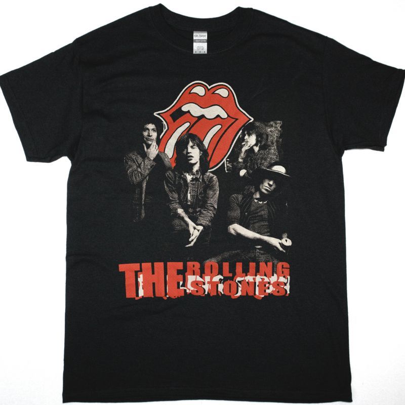 ROLLING STONES BAND NEW BLACK T-SHIRT