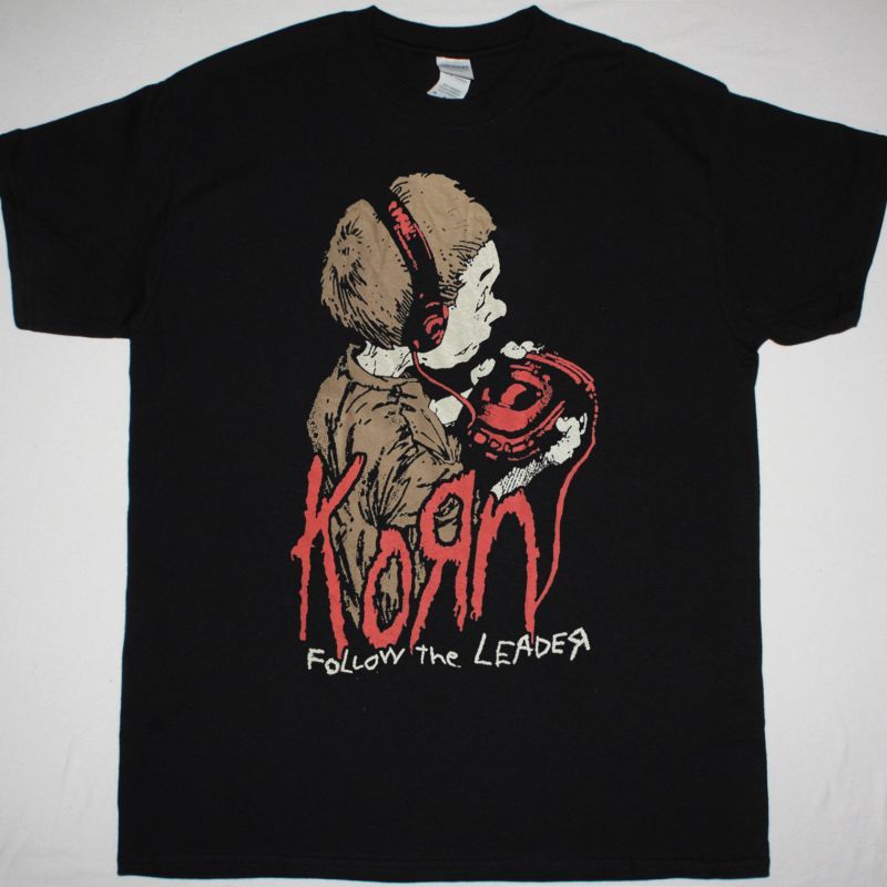 KORN FOLLOW THE LEADER NEW BLACK T-SHIRT