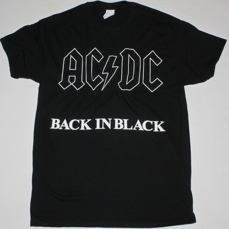 thumbnail image 2 of AC/DC Back In Black Logo T-Shirt - Men's Licensed Band Tee (Black, S-4XL) 2 of 4