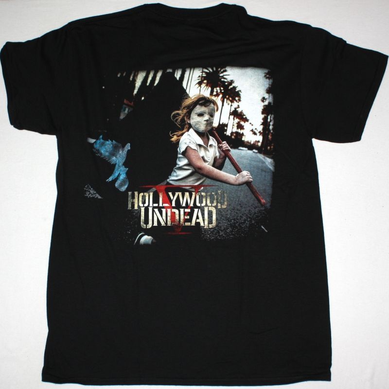 HOLLYWOOD UNDEAD FIVE NEW BLACK T-SHIRT