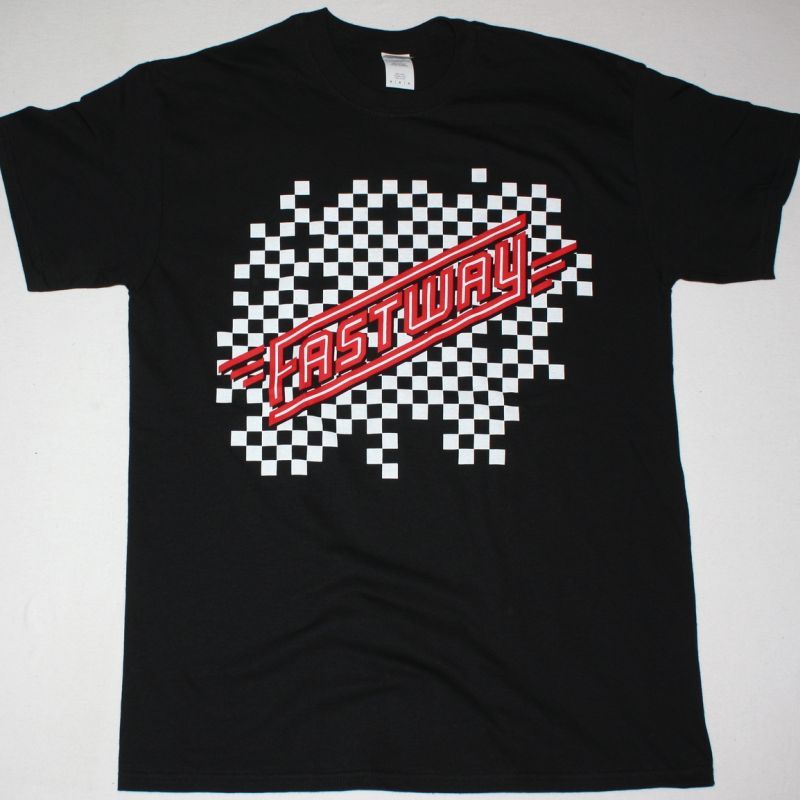 FASTWAY WE BECOME ONE TOUR NEW BLACK T-SHIRT