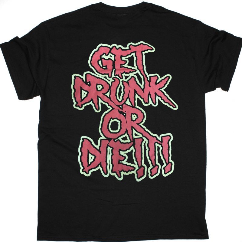 ALESTORM GET DRUNK OR DIE NEW BLACK T-SHIRT