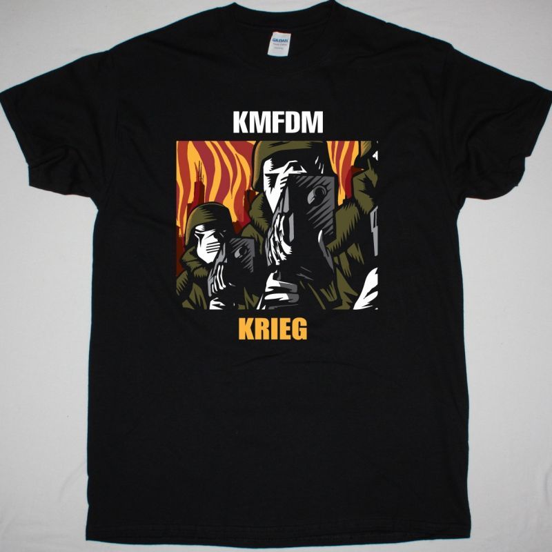 KMFDM KRIEG NEW BLACK T SHIRT