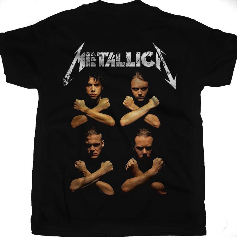 METALLICA CROSSED ARMS NEW BLACK T-SHIRT