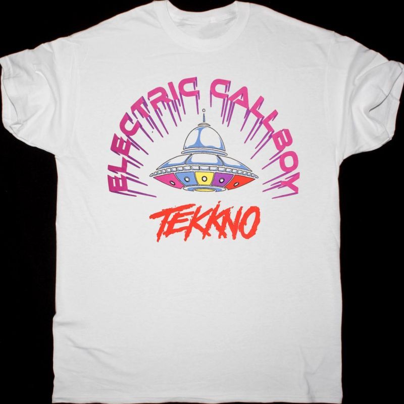 ELECTRIC CALLBOY TEKKNO NEW WHITE T-SHIRT