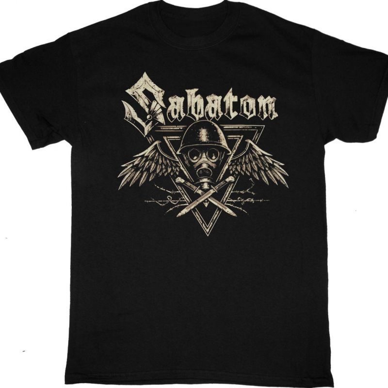 SABATON POISON GAS NEW BLACK T-SHIRT