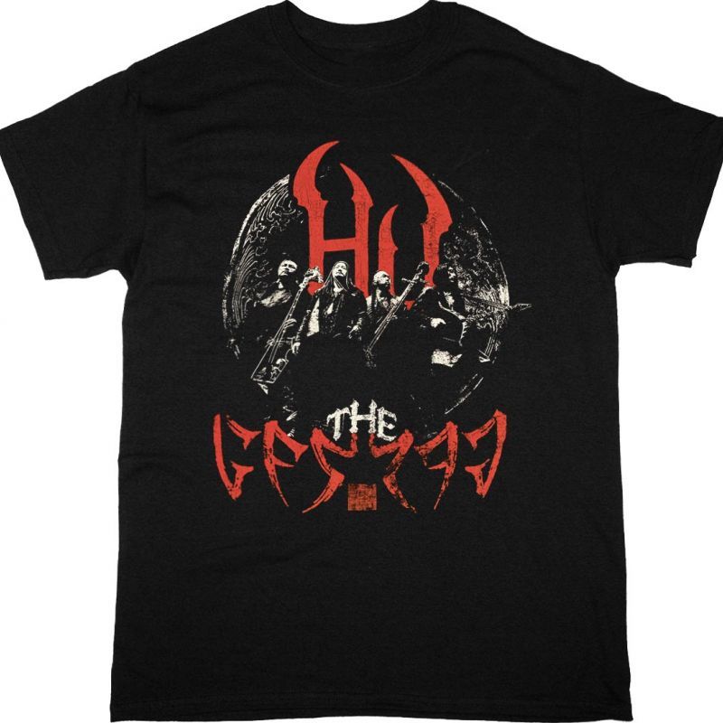 THE HU RED PORTRAIT NEW BLACK T-SHIRT