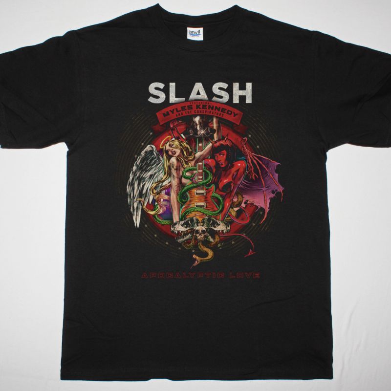 SLASH FEAT. MYLES KENNEDY AND THE CONSPIRATORS APOCALYPTIC LOVE NEW BLACK T-SHIRT