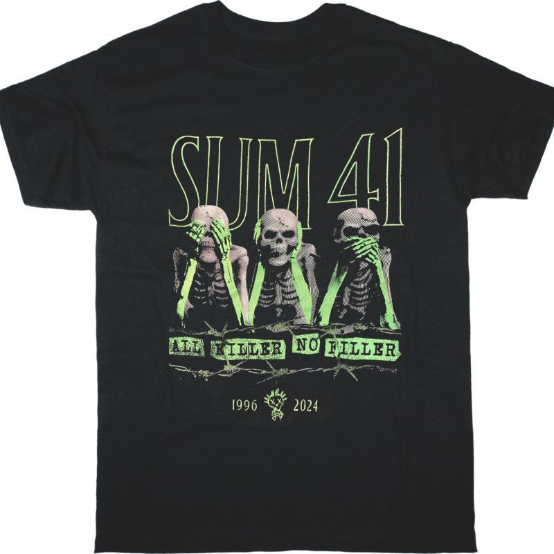 SUM 41 ALL KILLER NO FILLER NEW BLACK T SHIRT