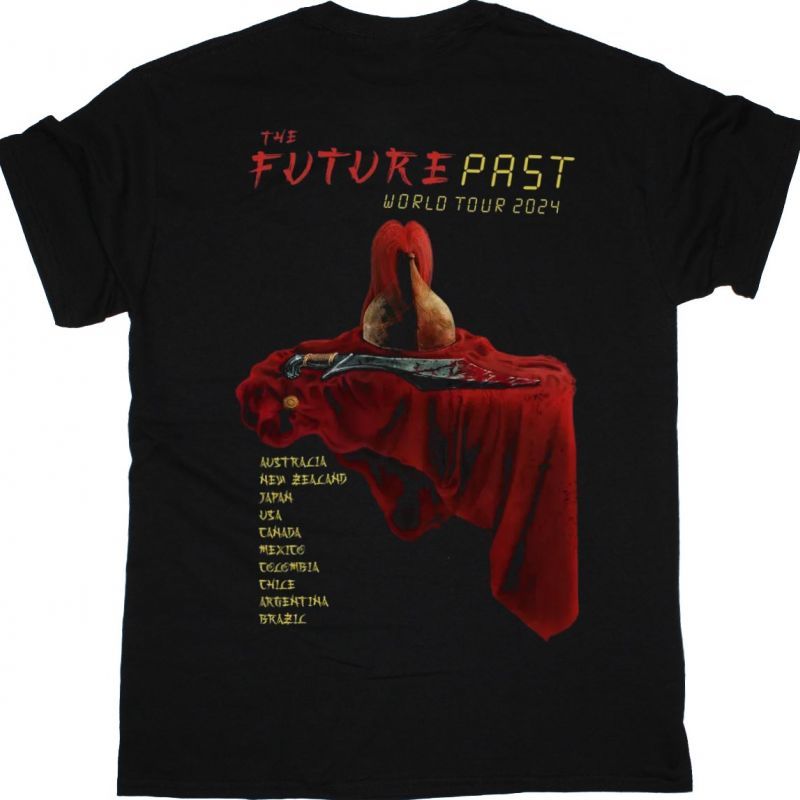 IRON MAIDEN THE FUTURE PAST 2024 TOUR ALEXANDER THE GREAT TEE NEW BLACK T-SHIRT