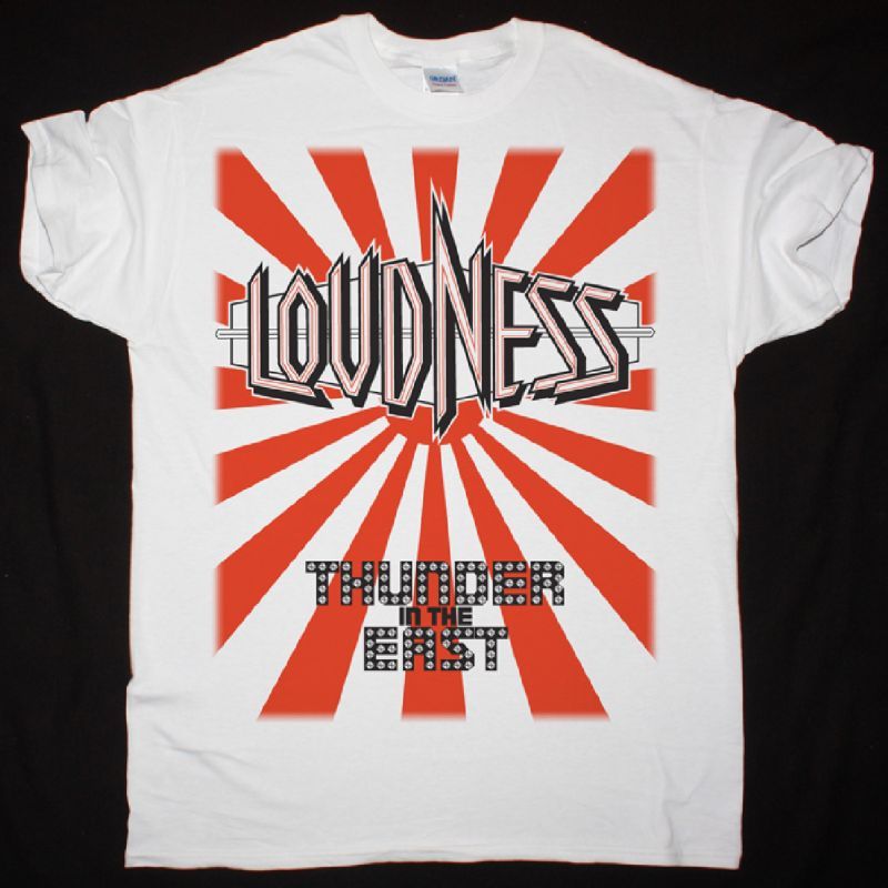 LOUDNESS THUNDER IN THE EAST 1985 NEW WHITE  T-SHIRT