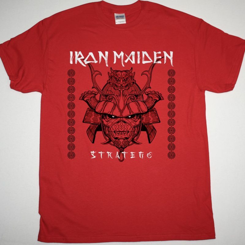 IRON MAIDEN STRATEGO NEW RED T SHIRT