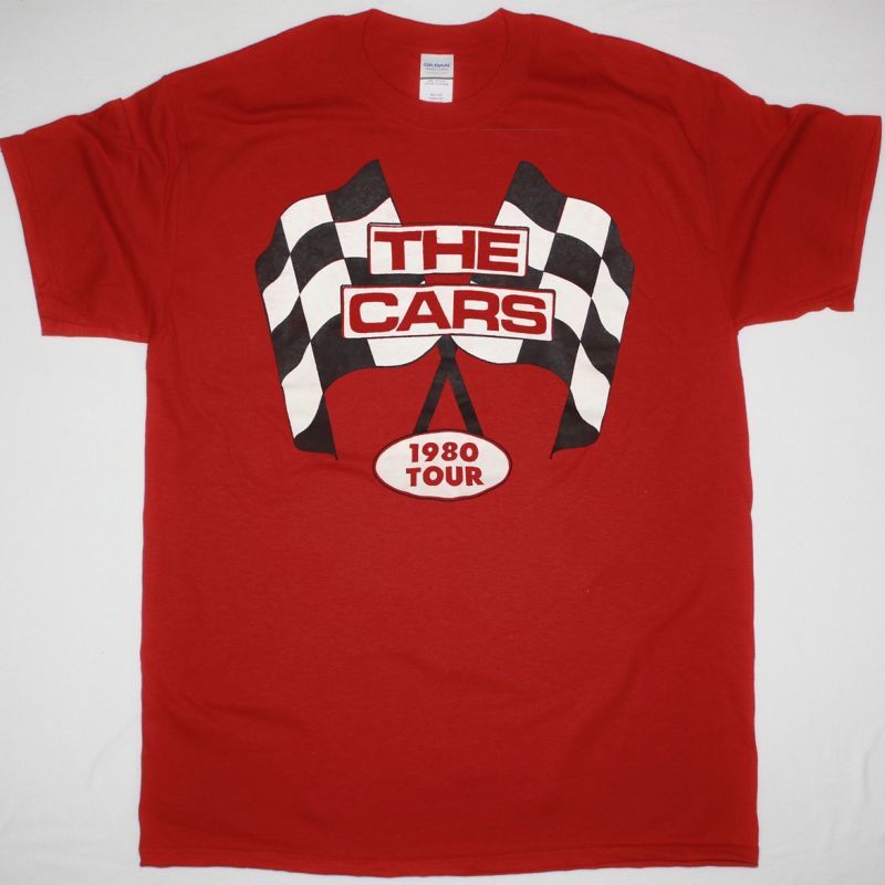 THE CARS PANORAMA TOUR 1980 NEW RED T-SHIRT