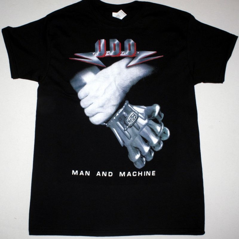 U.D.O. MAN AND MACHINE NEW BLACK T-SHIRT