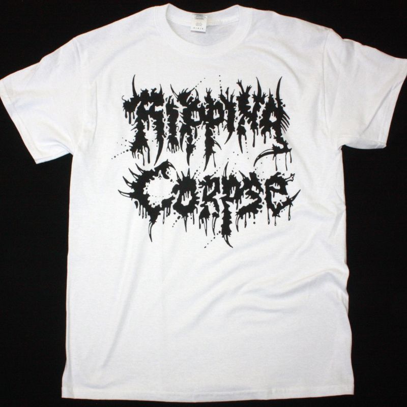 RIPPING CORPSE LOGO NEW WHITE T-SHIRT