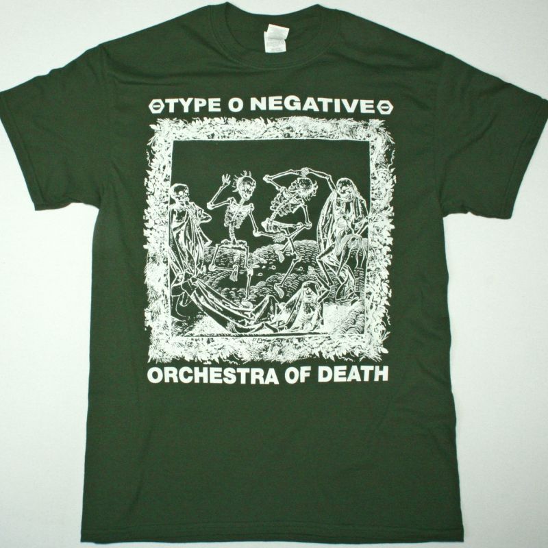 TYPE O NEGATIVE ORCHESTRA OF DEATH NEW FOREST GREEN T-SHIRT