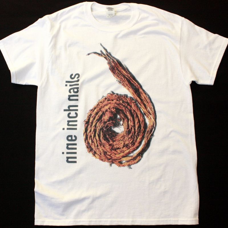 NINE INCH NAILS FURTHER DAWN THE SPIRAL  NEW WHITE T-SHIRT