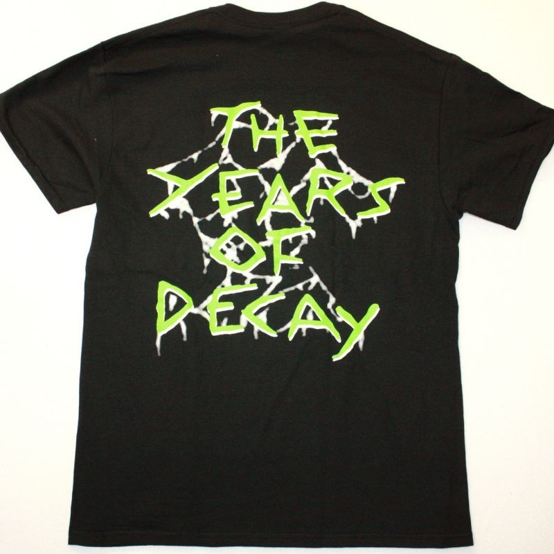 OVERKILL THE YEARS OF DECAY 1989 NEW BLACK T SHIRT