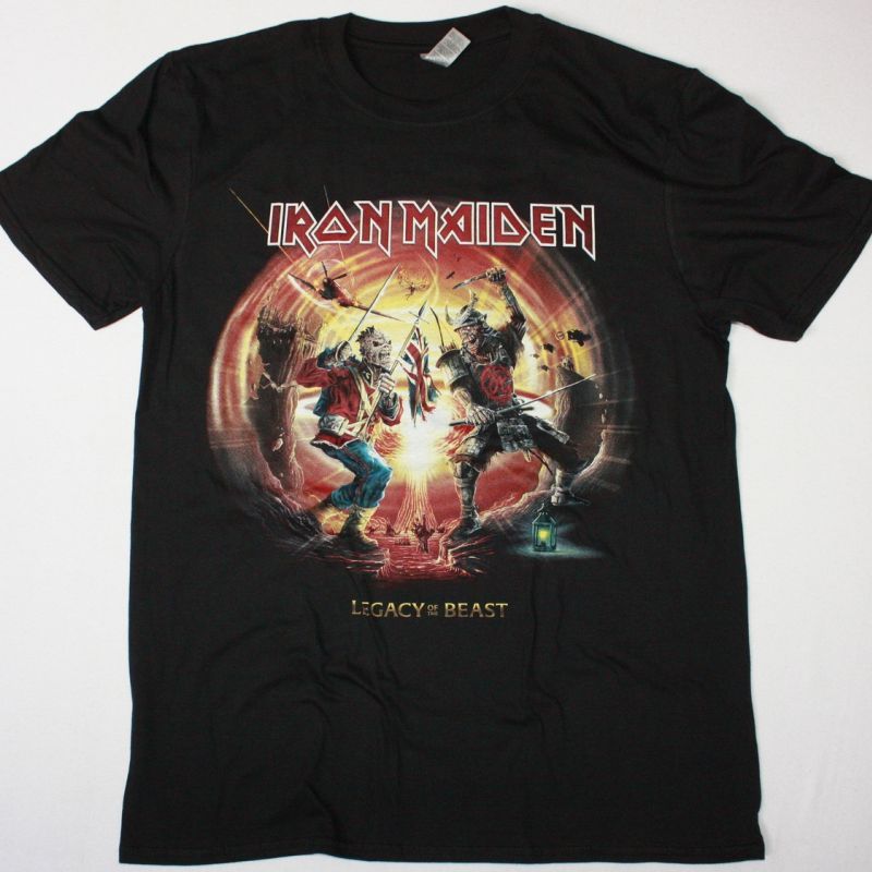 IRON MAIDEN LEGACY OF THE BEAST WORLD TOUR ‘22 NEW BLACK T SHIRT