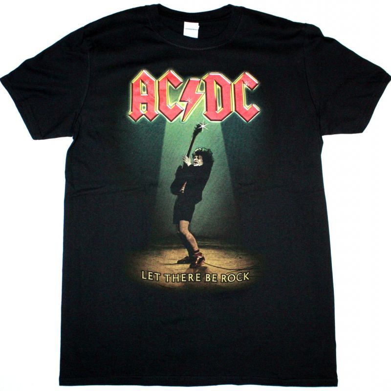 AC DC LET THERE BE ROCK AC/DC NEW BLACK T-SHIRT