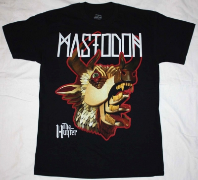 MASTODON THE HUNTER HEAD NEW BLACK T-SHIRT