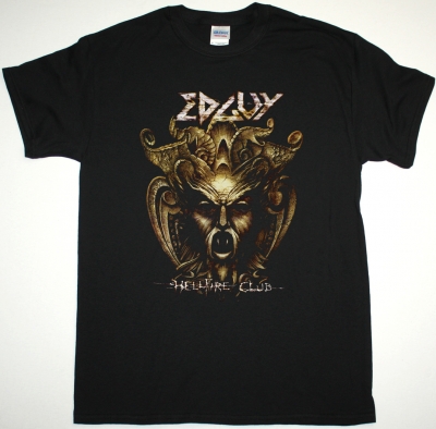 EDGUY HELLFIRE CLUB NEW BLACK T-SHIRT