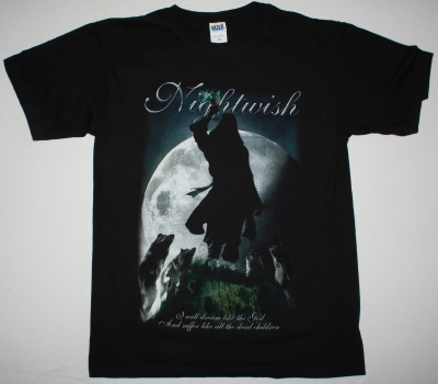 NIGHTWISH SEVEN DAYS TO THE WOLVES NEW BLACK T-SHIRT