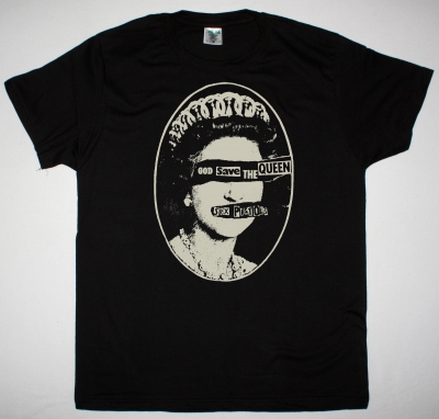 SEX PISTOLS GOD SAVE THE QUEEN NEW BLACK T SHIRT
