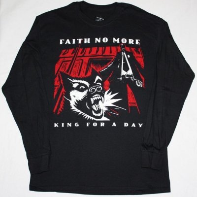 FAITH NO MORE KING FOR A DAY'95 NEW BLACK LONG SLEEVE T-SHIRT