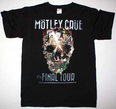 MOTLEY CRUE THE FINAL TOUR 2015 NEW BLACK T-SHIRT