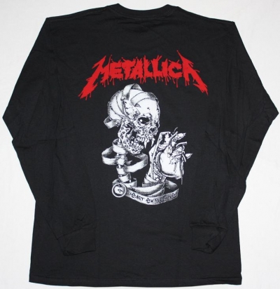 explosive metallica sleeve heart shirt