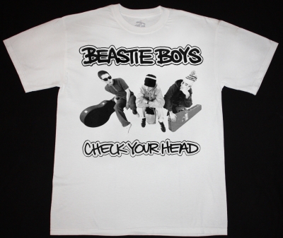 BEASTIE BOYS CHECK YOUR HEAD'92  NEW WHITE T-SHIRT