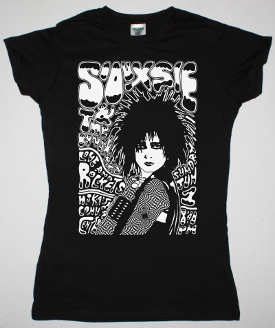 SIOUXSIE AND THE BANSHEES LIVE AT ROCKETS NEW BLACK LADY T-SHIRT