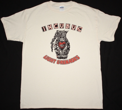 INCUBUS LIGHT GRENADES NEW NATURAL COLOR T-SHIRT