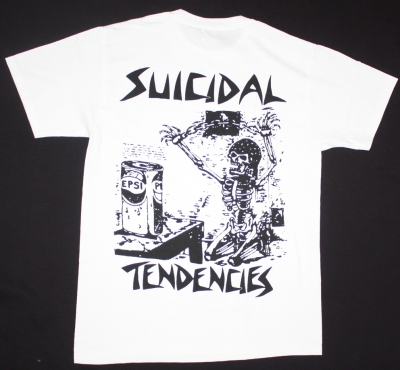 SUICIDAL TENDENCIES IN THE 80'S  NEW WHITE T-SHIRT