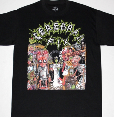 CEREBRAL FIX LIFE SUCKS AND THEN YOU DIE'88 NEW BLACK T-SHIRT
