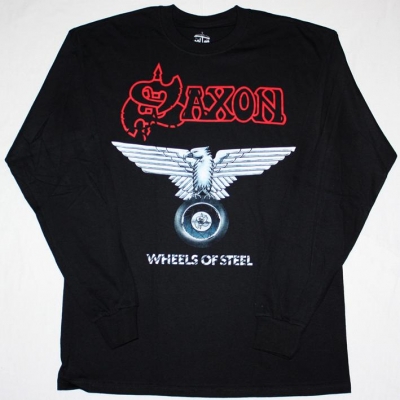 thumbnail image 2 of Saxon Tshirt - Denim And Leather And Other Cool Saxon T-Shirts At 2 of 14