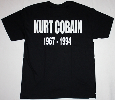 KURT COBAIN 1967-1994 NEW BLACK T-SHIRT